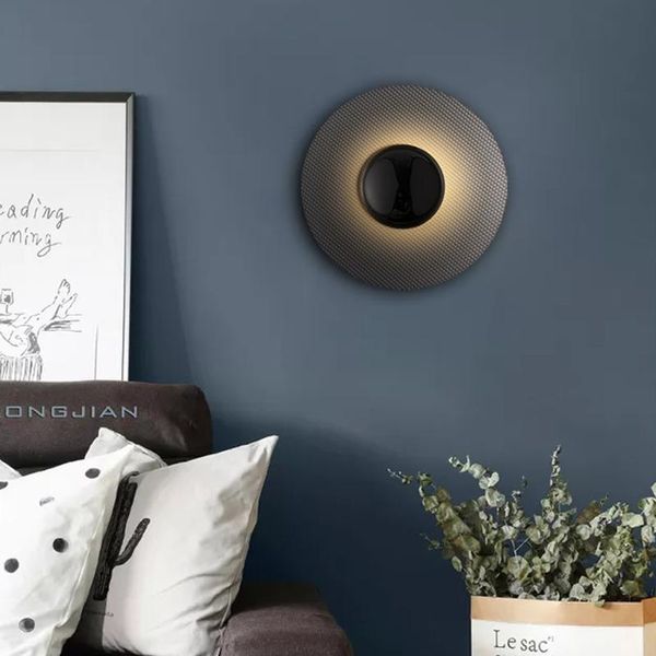 

wall lamp nordic simple modern silk screen creative atmosphere study hall aisle staircase designer living room