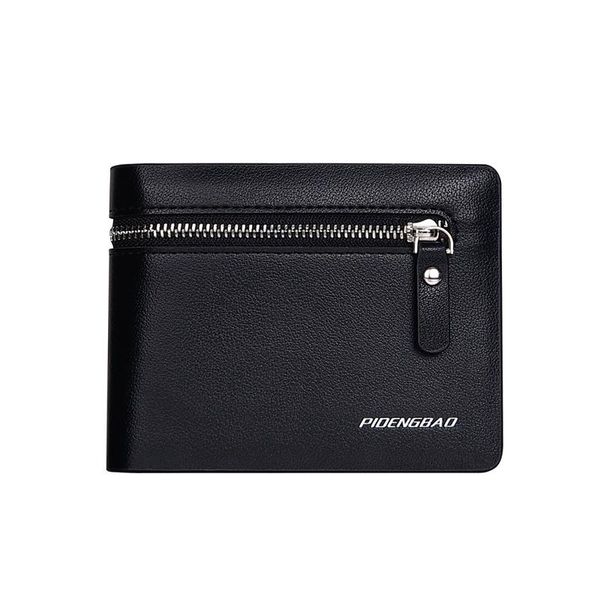 

wallets 2021 male gift casual men bifold wallet id card holder coin purse pockets clutch with zipper bag, Red;black