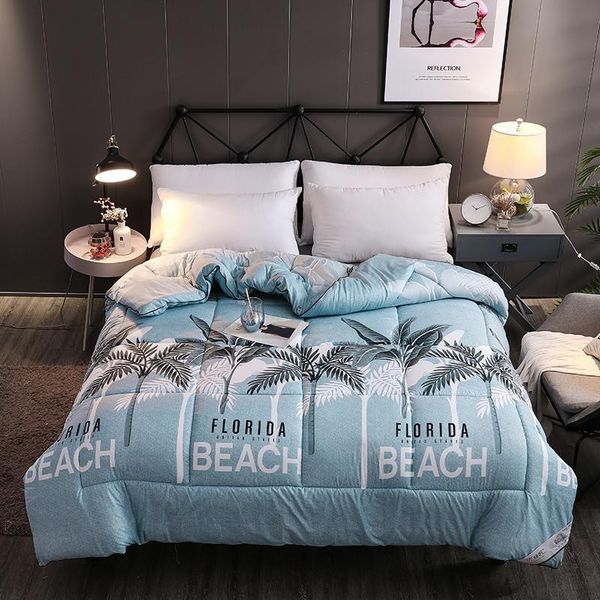 

luxury printed 4 seasons blanket warm/comfortable bedding filler twin to king size comforter cartoon style winter comforter