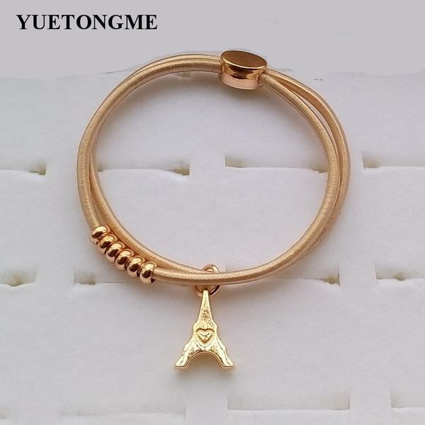 

charm bracelets 2pcs/lot fashion women simple classic bead & bangles for men jewelry gift b11-77, Golden;silver