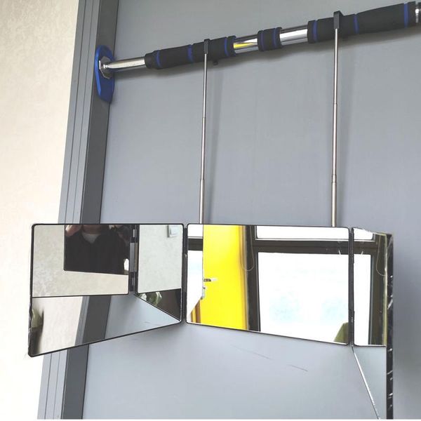 

mirrors 3 way mirror trifold for self hair cutting and styling diy haircut tool hanging gimmick illusions tricks accessories