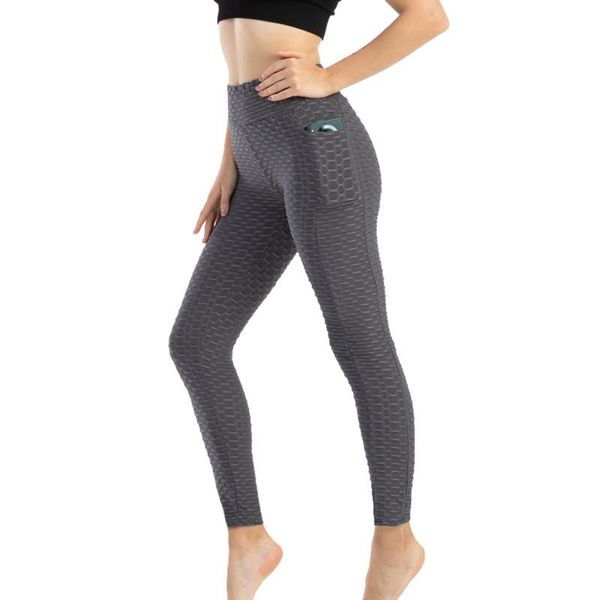 

women's leggings women fitness female push up lifting mujer seamless gym sports pocket yo-ga pants legging feminina, Black