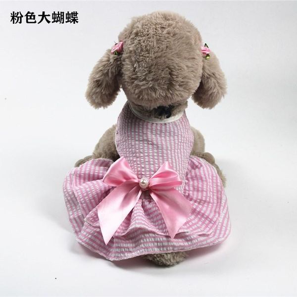 

dog apparel spring and summer clothes pet supplies bow skirt small teddy cat