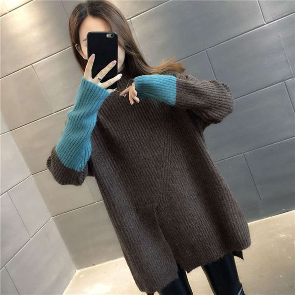 

new semi turtleneck sweater for women in autumn and winter 2020, White;black