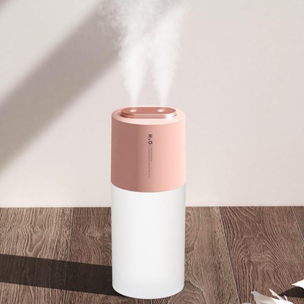 

400ml dual sprayer air humidifier 2000mah usb rechargeable wireless ultrasonic aroma water mist diffuser light umidificador