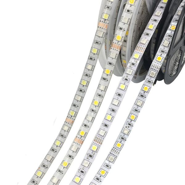 

strips rgb led strip light dc12v neon ribbon waterproof flexible diode tape 60leds/m 5m 12v rgbw for home decoration