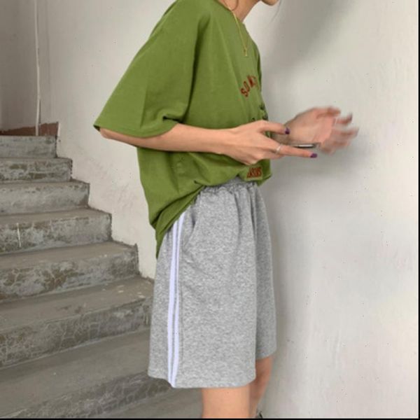 

short femme gym clothing summer loose sports wind five points wide leg womens shorts pantalones cortos mujer.w, White;black