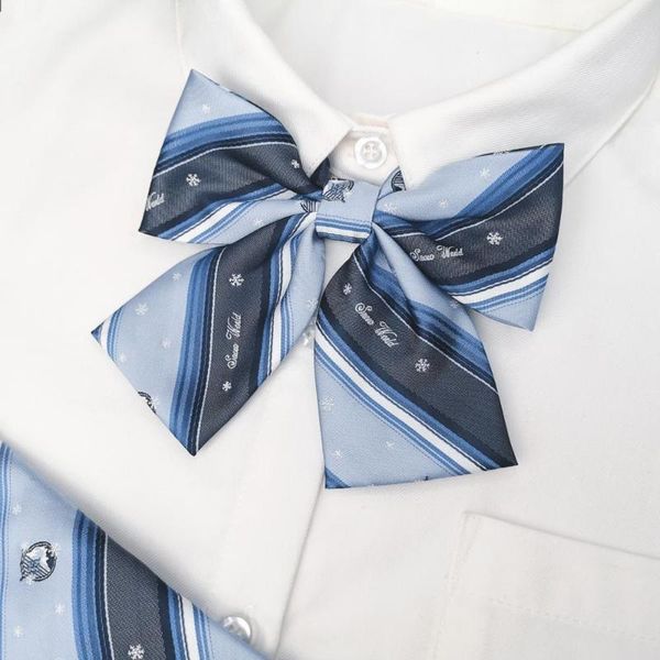

neck ties dk tie snowflake printing exquisite workmanship japanese style uniform for party, Blue;purple