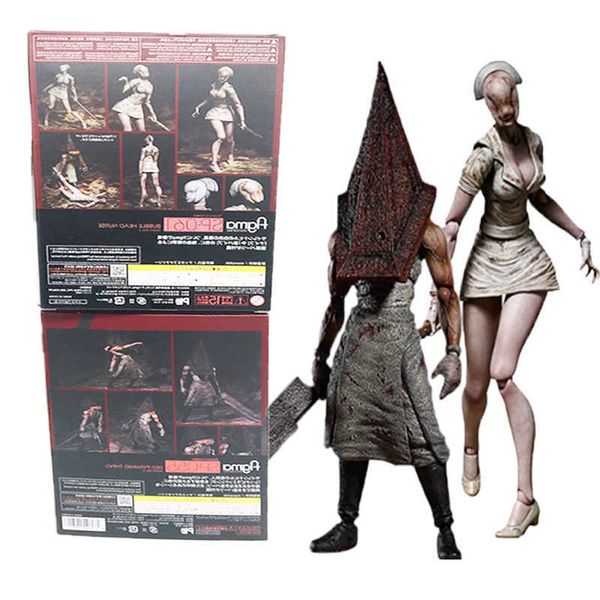 Figma Silent Hill Figura 2 Red Pyramd Thing Bubble Head Nurse Sp-061 Action Figure Toy Horror Regalo di Halloween Q0621