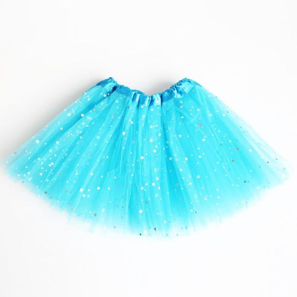 

kids girls tutu skirt princess party ballet dancing wear pettiskirt costume baby girls clothing, Blue