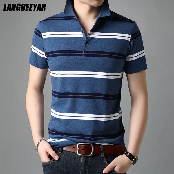 

men's striped polo shirt, casual short sve t-shirt, high-quality smooth fashion clothing, 2021, White;black