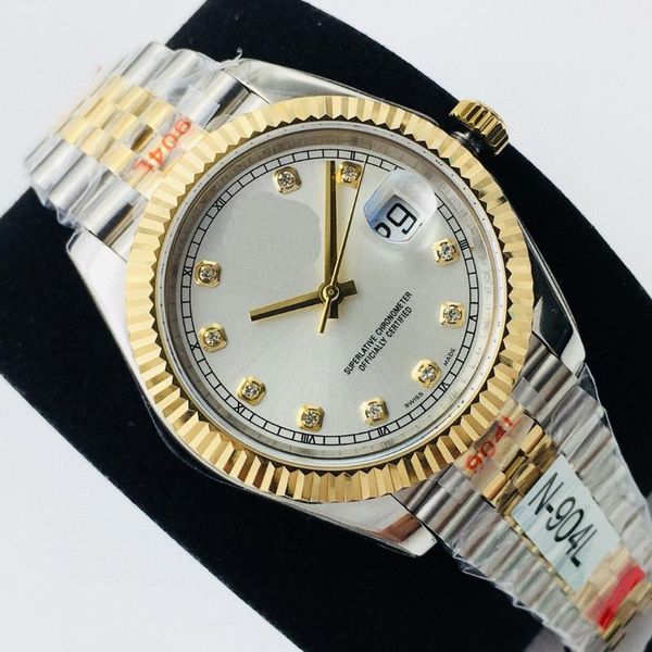 

wristwatches brand luxury automatic watch for men sapphire crystal mechanical watches 904l stainless steel male clock man wristwatch, Slivery;brown