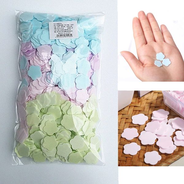 

1000pcs paper cleaning soaps portable hand wash papers scented slice washing bath travel scented foaming small soap