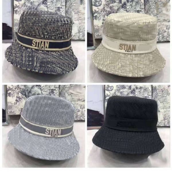 

l_pd9 designer hats old flower fisherman hat four seasons fashion versatile couple sunshade caps, Blue;gray