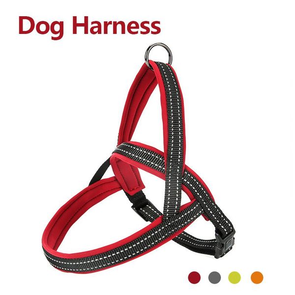 

high-quality big dogs harness explosion proof can be pulled short adjustable dog hanresses vest golden retriever pets supplies