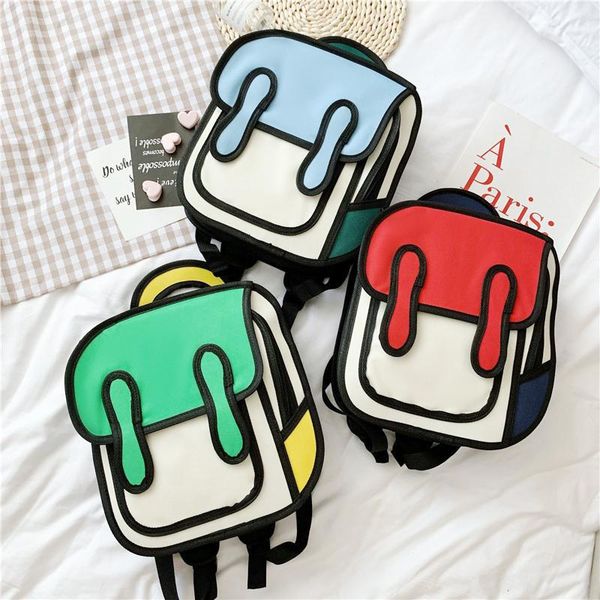 

storage bags kawaii cartoon school child backpack kindergarten student cute boys and girls children's schoolbag waterproof gift for kid