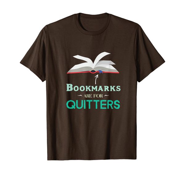 

Bookmarks Are For Quitters Funny Reading Book Sleeve T-Shirt, Mainly pictures