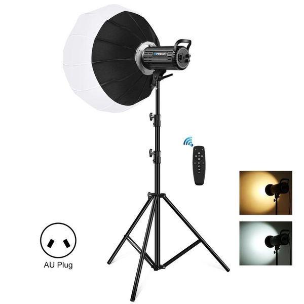 

flash heads puluz 150w 3200k-5600k po studio video light + 2.8m stand holder 65cm foldable lantern softbox pography kits