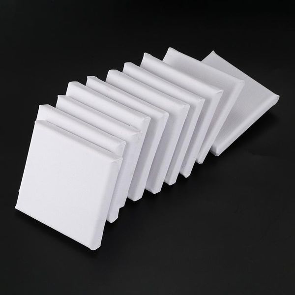 

frames 10pcs/set white blank art boards mini stretched artist canvas board acrylic oil paint wood+cotton for artwork painting