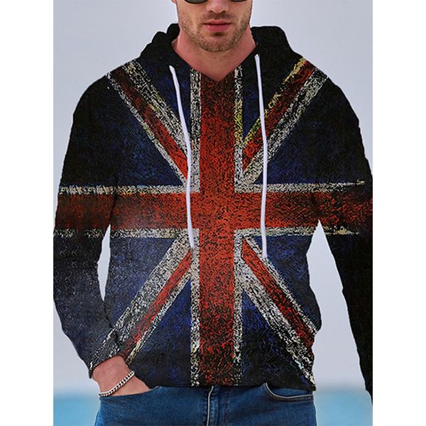 

world map design pattern men s 3d printing hoodie visual impact party punk gothic round neck american sweatshirt hoodie workout, Black