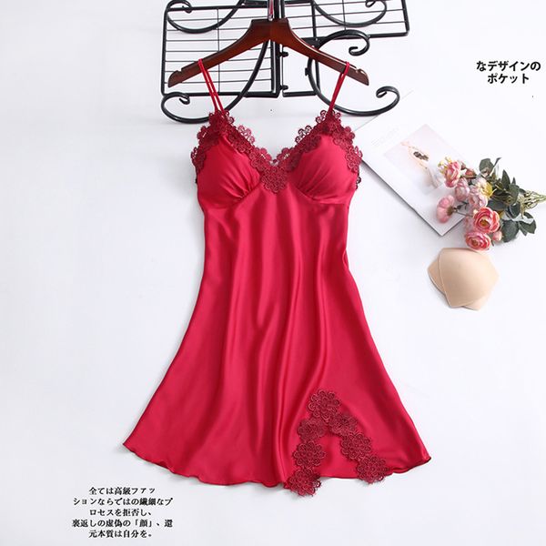 

2021 new fall short solid female sleepwear spaghetti back girdle with casual fine nightwear s7ez, White
