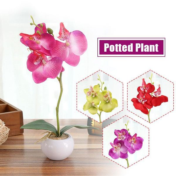 

decorative flowers & wreaths moth orchid gift artificial flower fashion beautiful simulation fake plant household garden diy decoration home