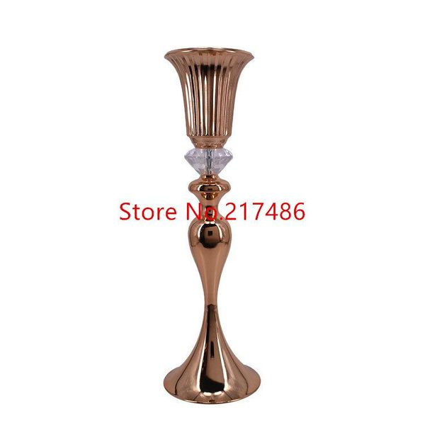 

party decoration style gold mental flower arrangement stands for wedding stage