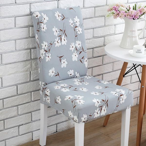 

chair covers 20 printed color spandex stretch dining cover restaurant for weddings banquet folding el covering 1pcs