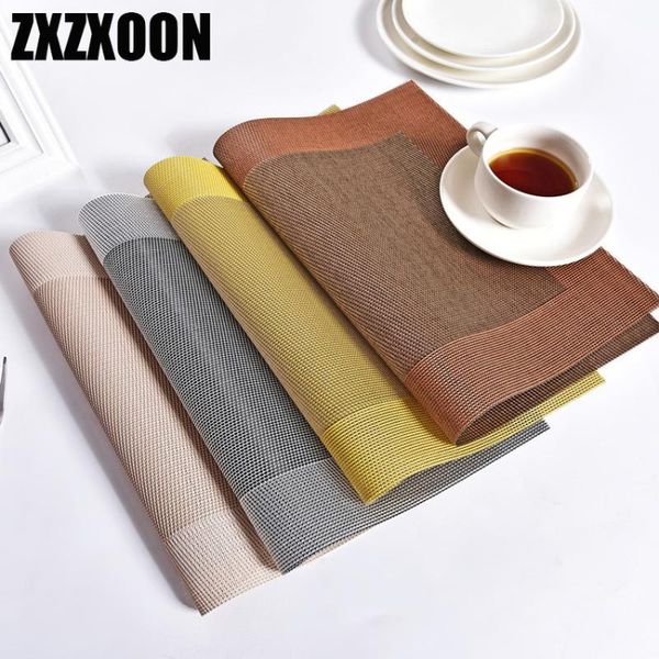 

mats & pads washable non-slip 30x45cm pvc cup mat drink coasters placemat for dining table kitchen decoration