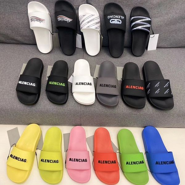 

slippers sandals 2021 new ballen paris letter men's and women's slippers zly, Black