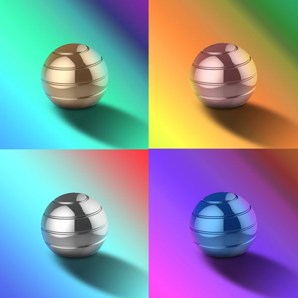 

gyro fingertip toy kinetic deskoptical illusion flowing spherical helix fidget spinner spinning gyroscope decompression anxiety anti-stress