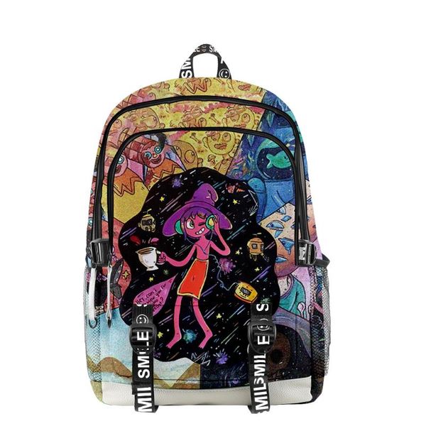 

backpack the midnight gospel primary middle school students boys girls schoolbag men women waterproof travel