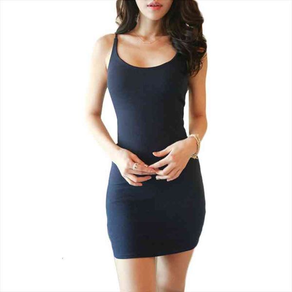 

fashion o neck causal tank cotton long tank solid basic knitting camis, White