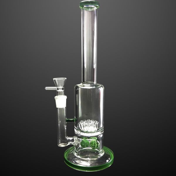 Narghilè verde ad alta borosilicato in vetro borosilicato con filtri Olio Dab Accessori per fumatori di pipa per tabacco