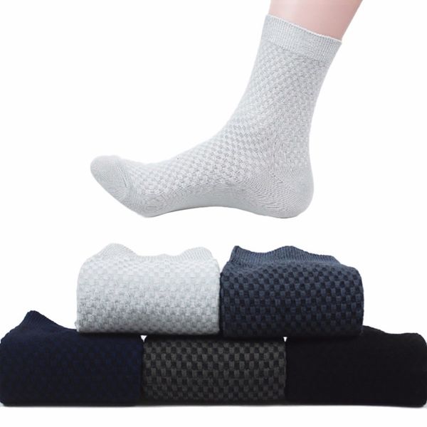 

sale1 pcs on new collection fashion bamboo fibres sok men casual sock comfortable 5 colors by random wx265968, Black