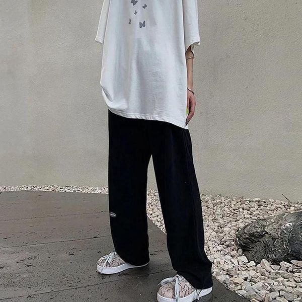 

women's pants & capris sweatpants women fashion track training baggy sports trousers, Black;white