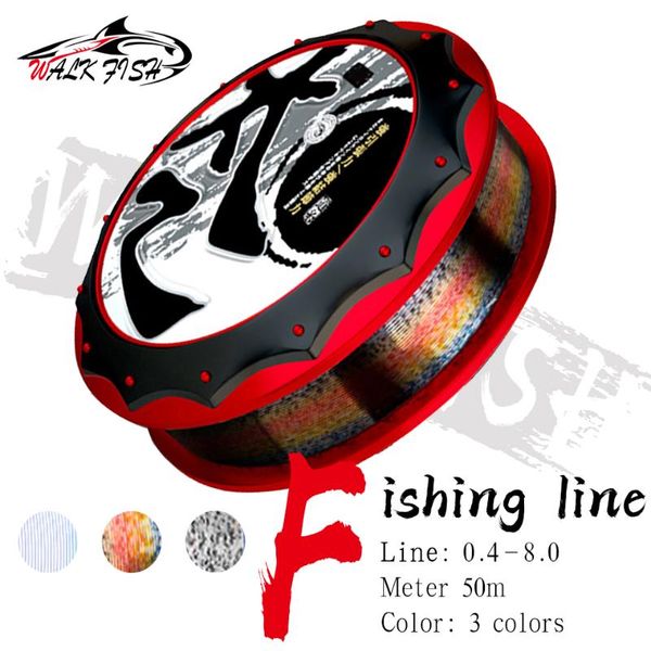 

braid line walk fish 50m fishing super strong nylon 3d invisible camouflage monofilament