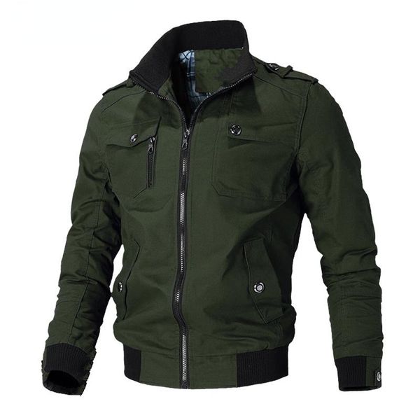 

men's jackets casual jacket men spring autumn army military mens coats male outerwear windbreaker cotton uniform with, Black;brown