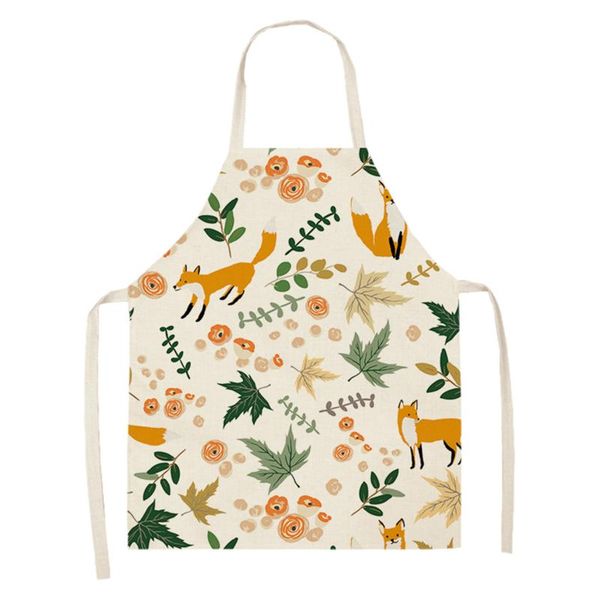 

1pc valentine's day printing kitchen apron restaurant l cleaning work apron dish washing sleeveless waist