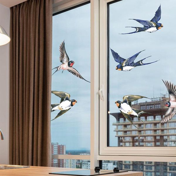 

window stickers decoration film glass electrostatic sticker high-rise anti-bird pvc company office decor without glue