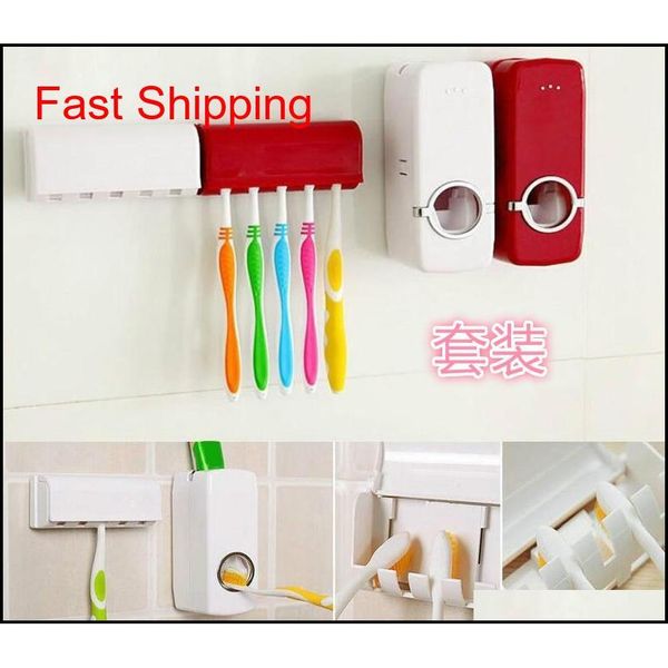 

new style on matic toothpaste squeezer bathroom toothpaste holder suction wall washing set dustproof toothb jllvgz sinabag