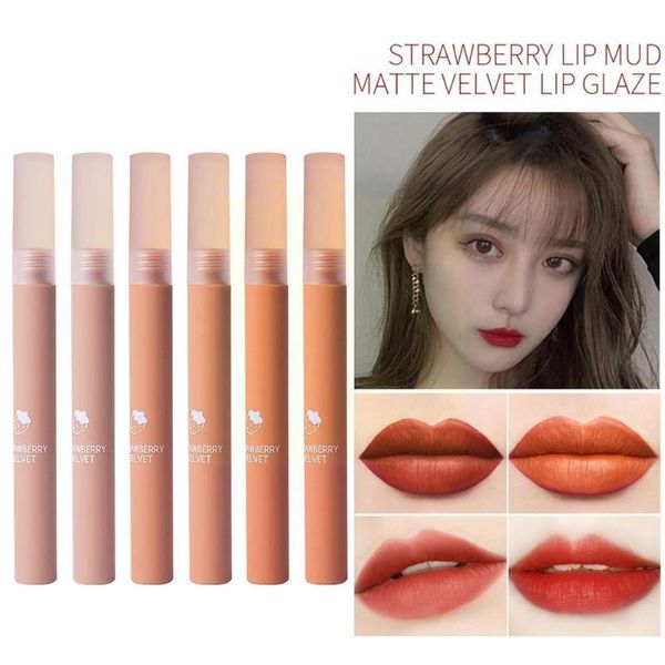 

lip gloss 6 colors matte lipstick set makeup natural glosses glaze waterproof velvet moisturizer y4s8