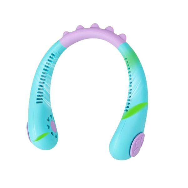 

electric fans neck fan kids bladeless summer rechargeable portable sports lazy air cooler cooling mini wearable neckband children