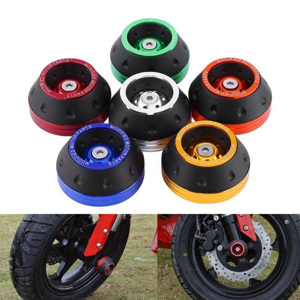 

parts universal fork frame sliders cnc aluminum front wheel motorbike falling protection scooter moped