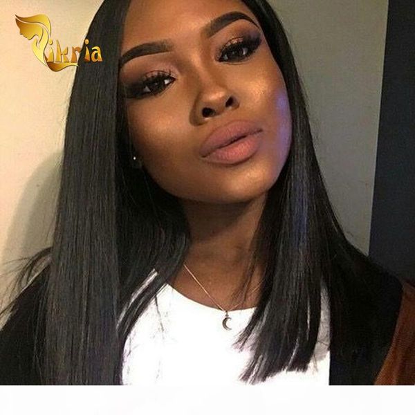 

silk base full lace wigs brazilian virgin hair indian malaysian peruvian lace front human hair wigs for black women, Black;brown