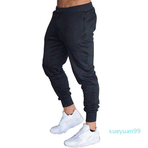 

men's clothing jogger pants men fitness bodybuilding gyms for runners man workout sportswear sweatpants sweat trousers casual 520, Black