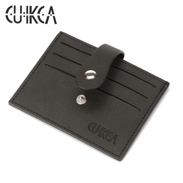 

card holders cuikca women men slim nubuck leather wallet hasp coin purse business credit & id case money pocket, Brown;gray