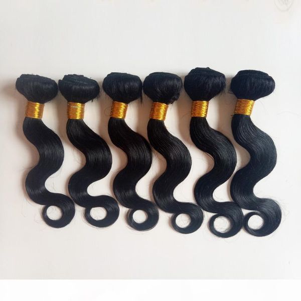 

unprocessed natural color indian remy hair body wave soft and smooth 8-30inch malaysian virgin human hair extensions direct manufacturer, Black