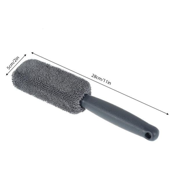 

car sponge 1pcs wheel cleaning brush 28 x 5 cm black bristle clean soft tire tool
