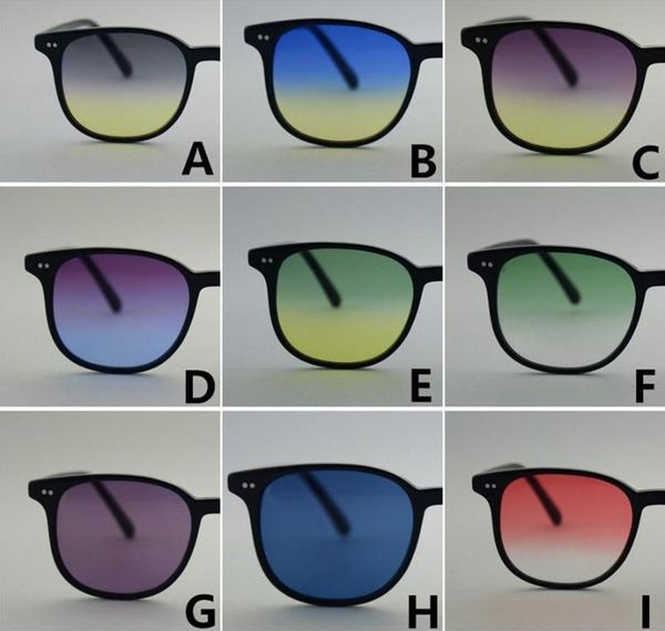 A112 masculino feminino óculos de sol yle vintage redondo matiz oceano lente óculos de sol com caixa original
